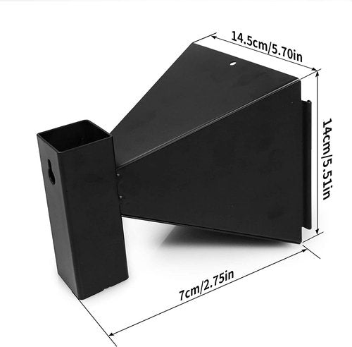 VicBre BB Gun Target, Air Rifles Target Trap for BB Gun Airgun Rifles Airsoft Shooting Training (Funnel-Black)