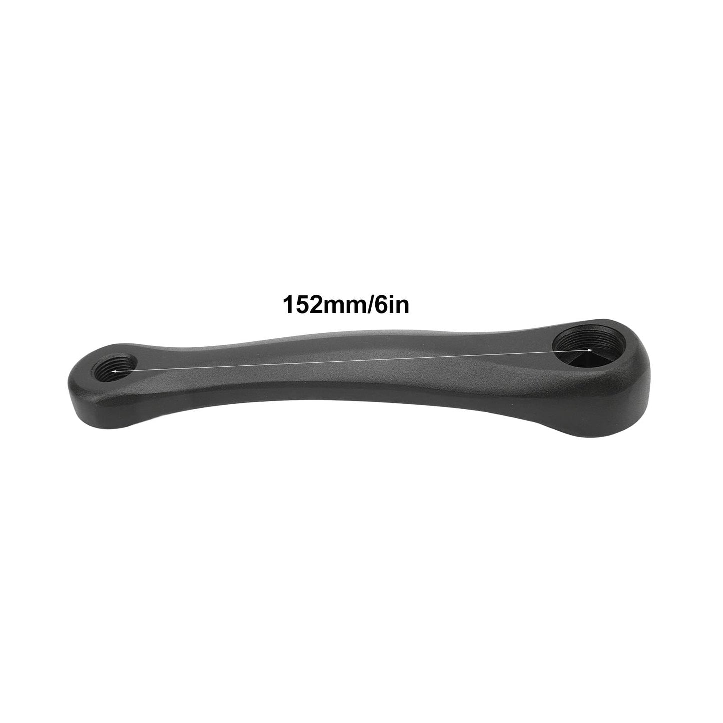 Tefola 152mm Bike Crank Arm, Bike Crank Arm Left 152mm Diamond Hole Aluminum Alloy Strong Support Pedal Crank Leg