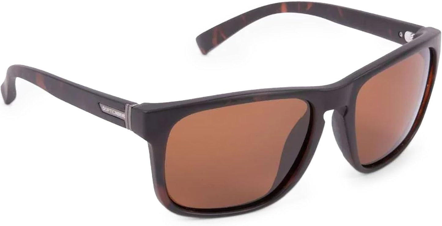 Optic Nerve Ziggy Polarized Sport Sunglasses - Lightweight Sportwrap Frame, UV Protection, Anti-Glare - Unisex Fit