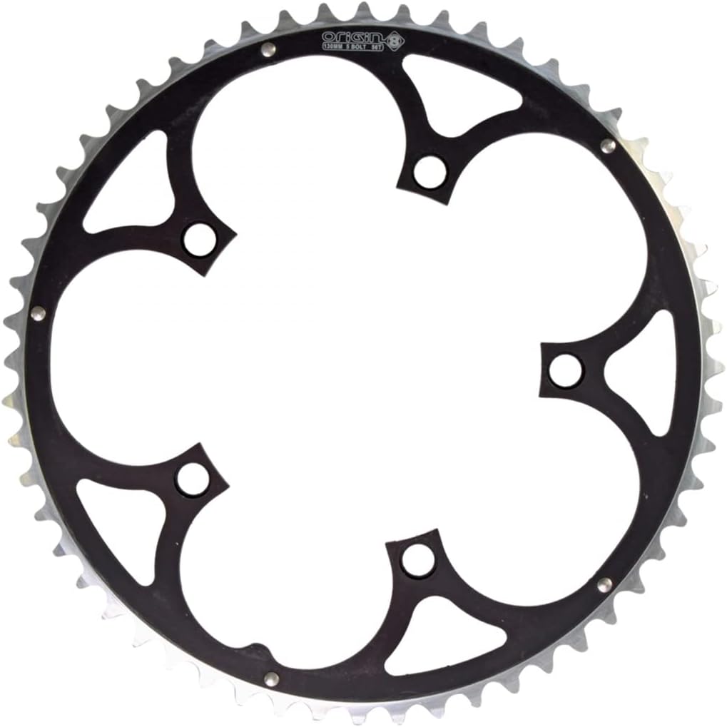 Origin8 Alloy Ramped Chainrings, Black/Silver