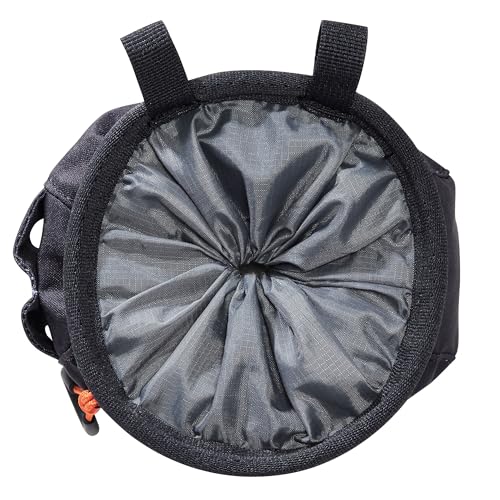 SAKAPOCHE Ergonomic Chalk Bag with Pocket and Belt, Black Dazzle