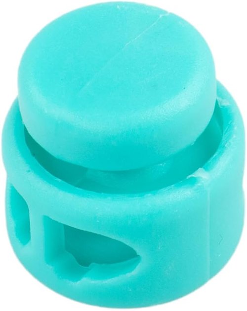 Double Barrel Black Cord Lock Toggle Stoppers - 10 Pack for Paracord Projects
