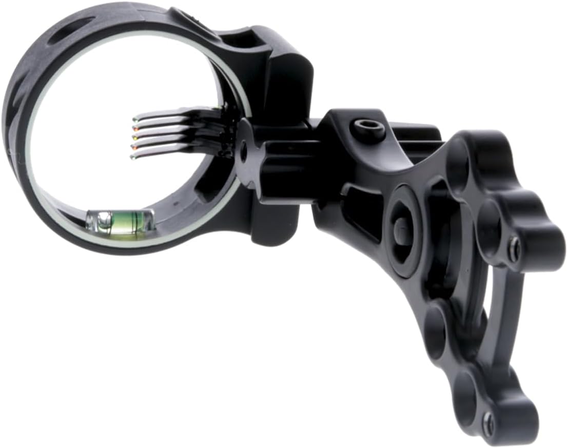TRUGLO Storm Compact Black Bow Sight - Lightweight & Convertible for Precision Shooting
