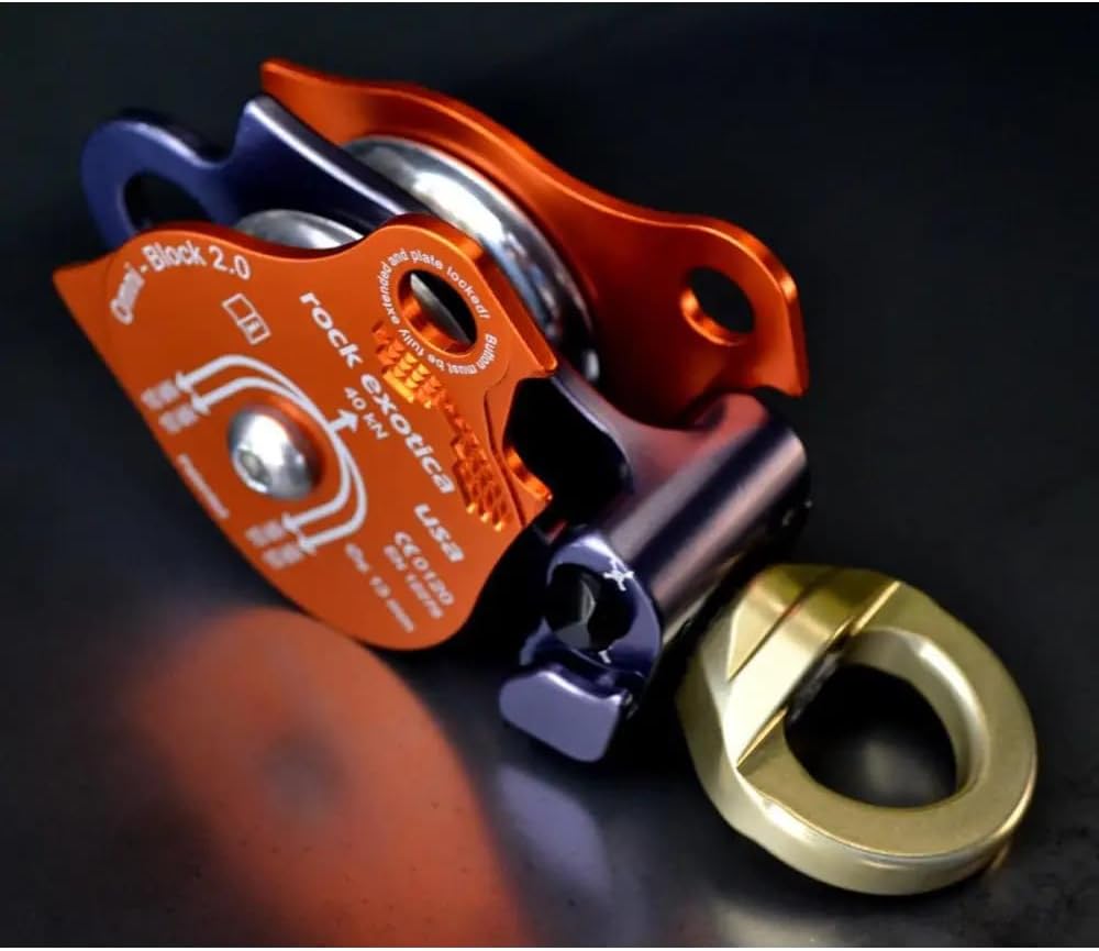 Rock Exotica Omni Block 2.0 Double Pulley System for Climbing & Rigging