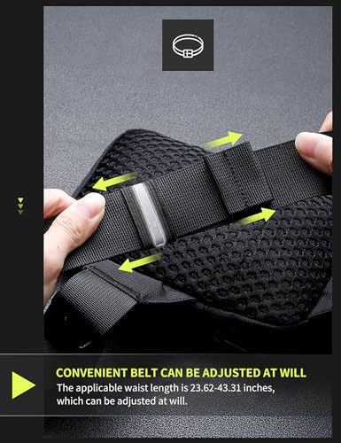 Mini Anti Theft Crossbody Sling Bag Water Resistant Fanny Pack Small Black