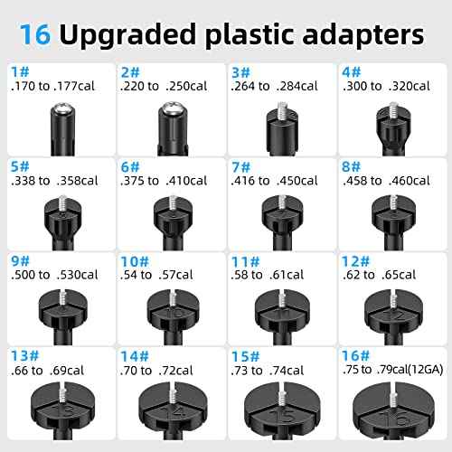 EZshoot Bore Sight Kit Bright Green or Red Dot BoreSighter with Big Button Switch for .17 to 12GA Caliber