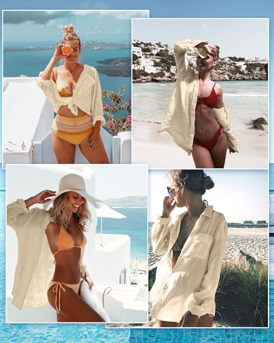 CoCozy Yellow A33 Swimwear Cover Up for Women - Bathing Suit Wrap