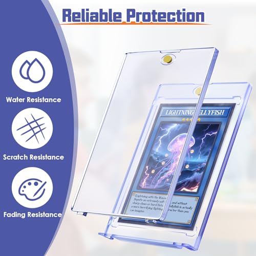 Magnetic Card Holders 24 Pack for Standard 2.5 x 3.5-Inch Trading Cards