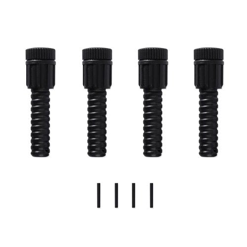 HQPARRTS Leg Levelers fit for most cooking stove,Leg Levelers Fit For Outdoor Camping Stove with 1.25" Diameter Round Legs,Adjusts legs up to 3" on uneven ground(4Set Black)