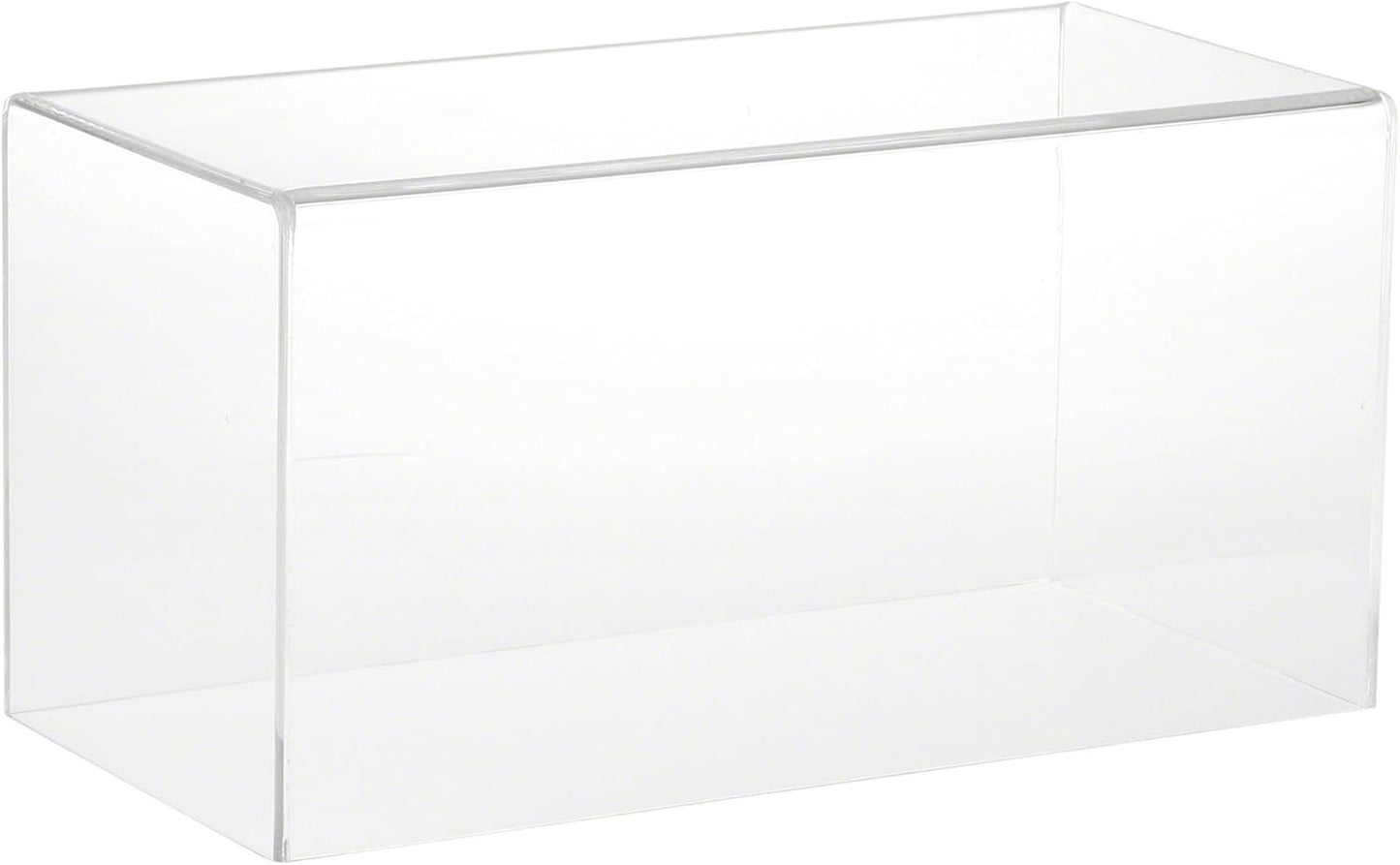 Plymor Clear Acrylic Display Case with Hardwood Base, 12" W x 6" D x 6" H