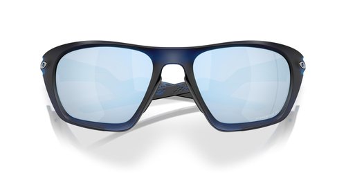 Oakley Men's OO9431 Lateralis Rectangular Sunglasses, Matte Transparent Blue/Prizm Deep Water Polarized, 60 mm