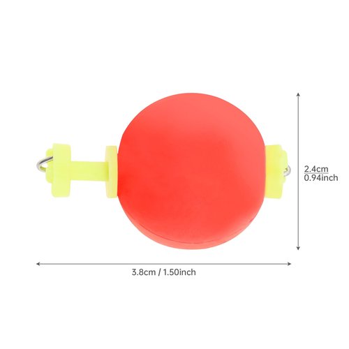 OriGlam 10pcs EVA Foam Fishing Floats Foam Fishing Bobbers, Fishing Bobbers Snap-On Push Button Round Floats, Bobbers Floats Foam Set Fishing Bobber (0.98 inch)