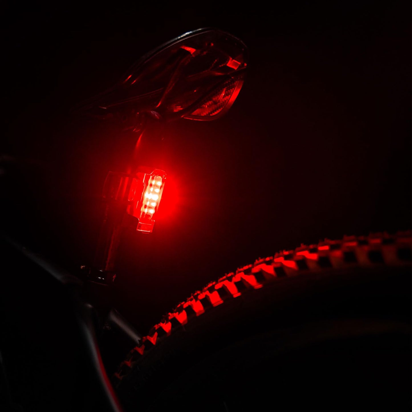 LEZYNE Strip Drive Bicycle USB Rechargeable IPX7 Waterproof Red LED Rear Light w/Multiple Solid & Flash Modes | Silicone Rubber Mounting Strap Included, Black, 300 Lumens/USB-C