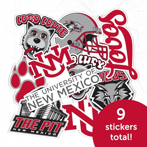 8.5 x 11 Inches Desert Cactus New Mexico Lobos Sticker Decal - College Spirit