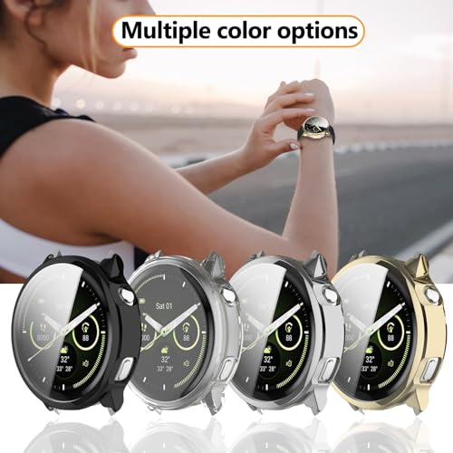 4 Pack Garmin Venu 4 41mm Screen Protector Case - Clear & Gold Variations