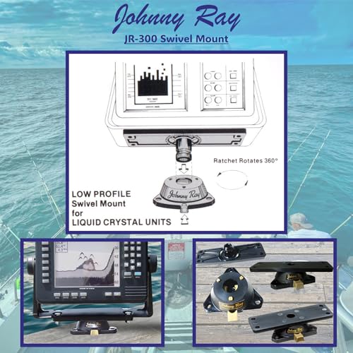 JR-300 Fish Finder Mount with Quick-Release and 360° Swivel - Marine Electronics Bracket