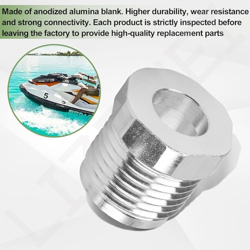 White Aluminum Steering Reverse Cable Lock Nut Kit for Sea-Doo Watercraft