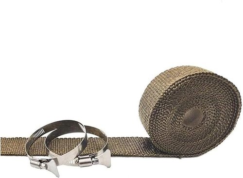 TAISOCA Stove Pipe Wrap Tents Stove Chimney Cover 16.4ft Anti-Scald Fireproof Webbing Pipe Wrap Chimney Wrap Protector for Tent