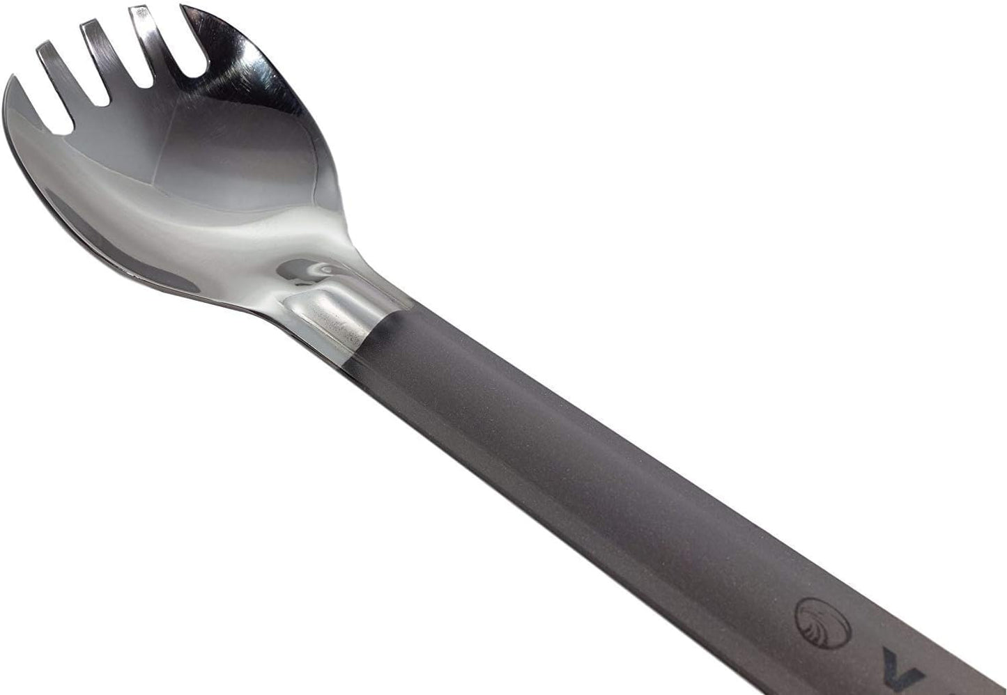 Valtcan Titanium Spork Long Handle Polished Bowl 9 inch 230mm Camping Backpacking Essential Utensil