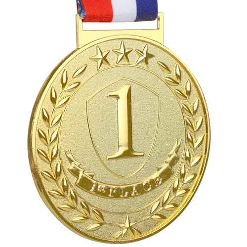 Abaokai 1st, 2nd, 3rd Award Medals - 3 Inches Olympic Style Winner Medals Gold Silver Bronze Prizes for Competitions, Party