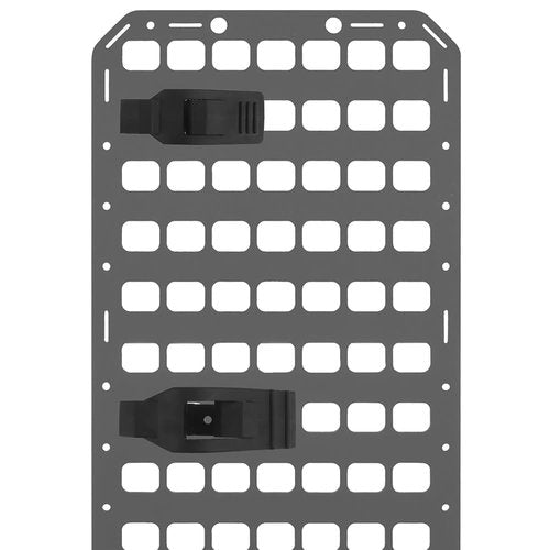 Tactical Molle Panel 8x12.5inch Portable Gear Organizer with Handle Insert Backpack Tactical Equipment Storage Pouches, Molle Panel Rack Mount Connection Fittings (Gun Adapter Base)