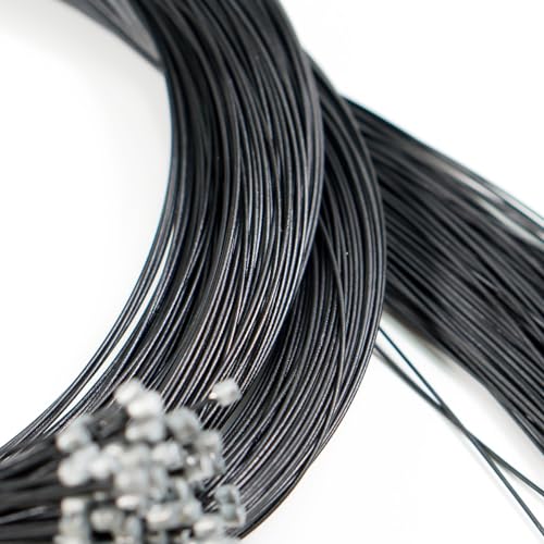 2pcs MTB Teflon Brake Cables for Mountain Bikes - Universal Low-Friction Replacement Set