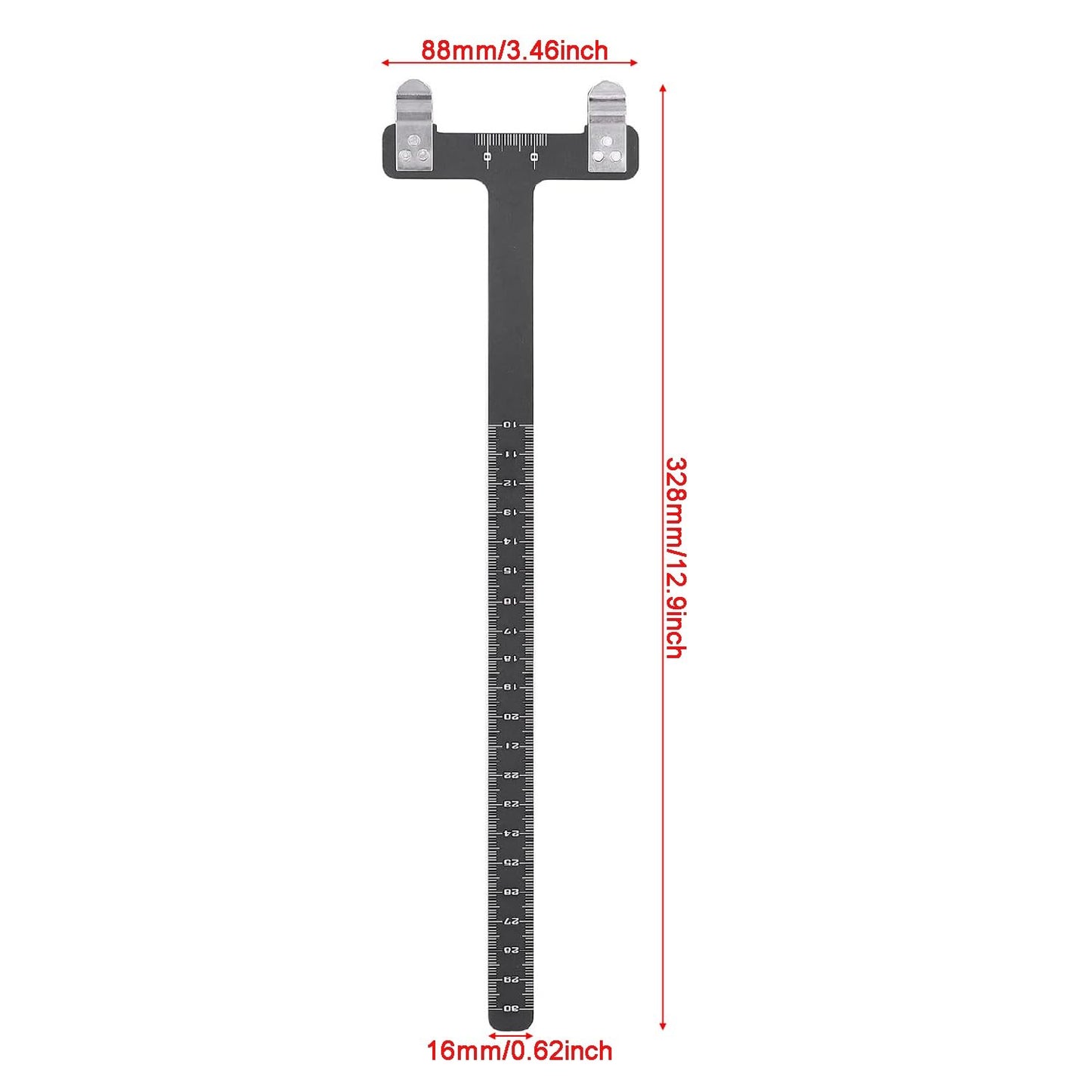 AHOSOUTLY Archery Bow String Nocking Points Set with T Square Ruler Nocking Buckle Pliers and 8pcs Nocking Buckle Set,for Recurve and Compound Bowstring Accessories…