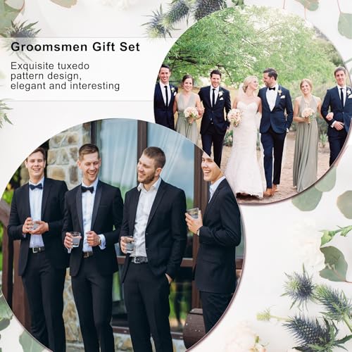 6 pcs Wedding Groomsmen Football Keepsakes Set - Proposal Gifts for Best Men