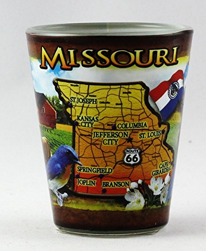 Missouri State Collage Shot Glass - Unique Souvenir Collectible