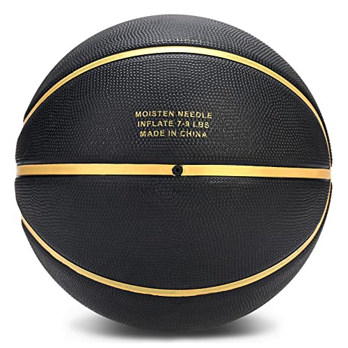 Size 5 Rubber Basketball for Indoor Outdoor Play - Youth & Adult Sports Equipment