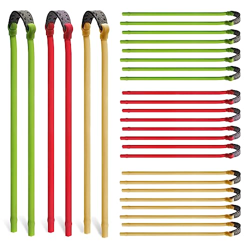 Heavy Duty Rubber Slingshot Replacement Bands 12 Pack for Hunting & Outdoor Shooting