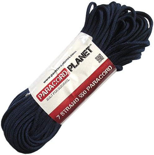 Paracord Planet 550 lb, 50' Foot Hank, Parachute Cord. Also Known as Paracord Rope, Parachute Rope, Utility Cord, Tactical Cord, and Military Cord. USA Made to Provide Durability and Strength.