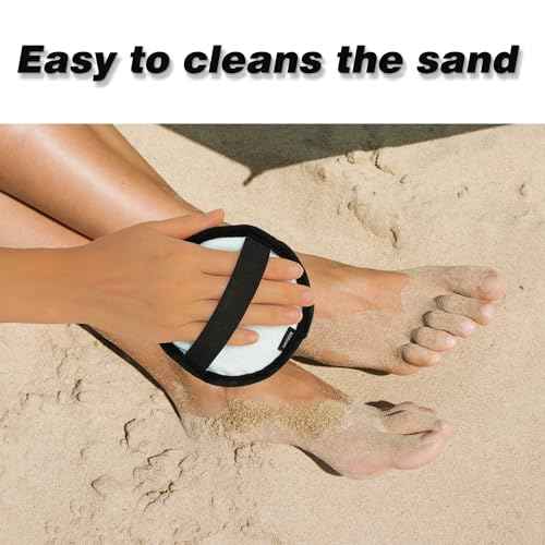 Beach Sand Remover Bag,Sand Remover Eraser with Elastic Band£¬Beach Vacation Essentials,Must Haves, Reusable Eco Gift for Women (Blue)