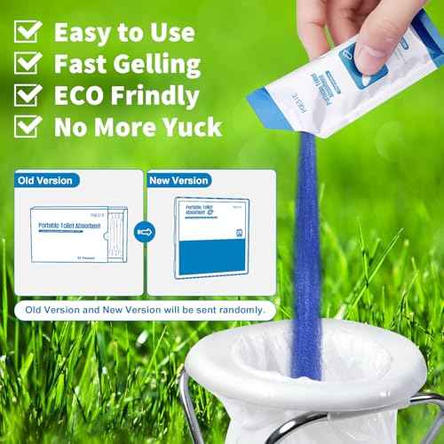 Poesie Poo Absorbent Gel Powder for Portable Toilet Camping Hiking Outdoor Portable Potty Resolution