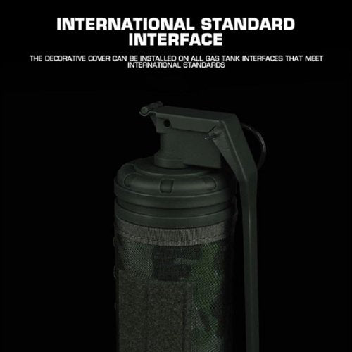 YASHALY Decorative Camping Long Gas Tank Holder Cover - Split Design, Compatible with International Standards (OD)