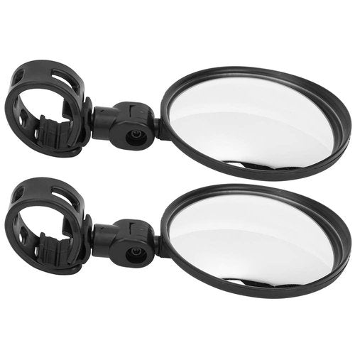 Bike Mirrors for Mobility Scooters 40 Mm Thread Cycle Mirror,1 Pair Round Rearview Mirror Safety Wide Angle Reflective Back Mirror Cycling Equipment for Bike Scooter