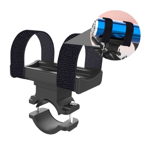 BESPORTBLE Bike Handlebar Bracket Flashlight Holder Mount for Cycling Accessories for Stopwatch Headlight and Camera Black