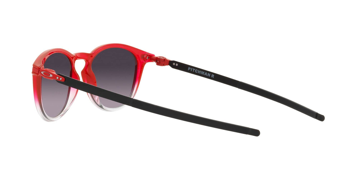 Oakley Men's OO9439 Pitchman R Round Sunglasses, FQ Red Fade/Prizm Black Gradient, 50 mm