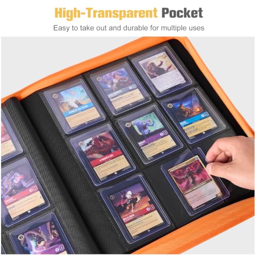 ProCase Top Loader Binder - Holds 324 Clear 3x4 Card Sleeves - Blue