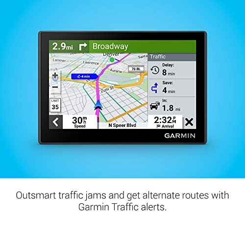Garmin Drive¢â 53 GPS Navigator, High-Resolution Touchscreen, Simple On-Screen Menus and Easy-to-See Maps, Driver Alerts