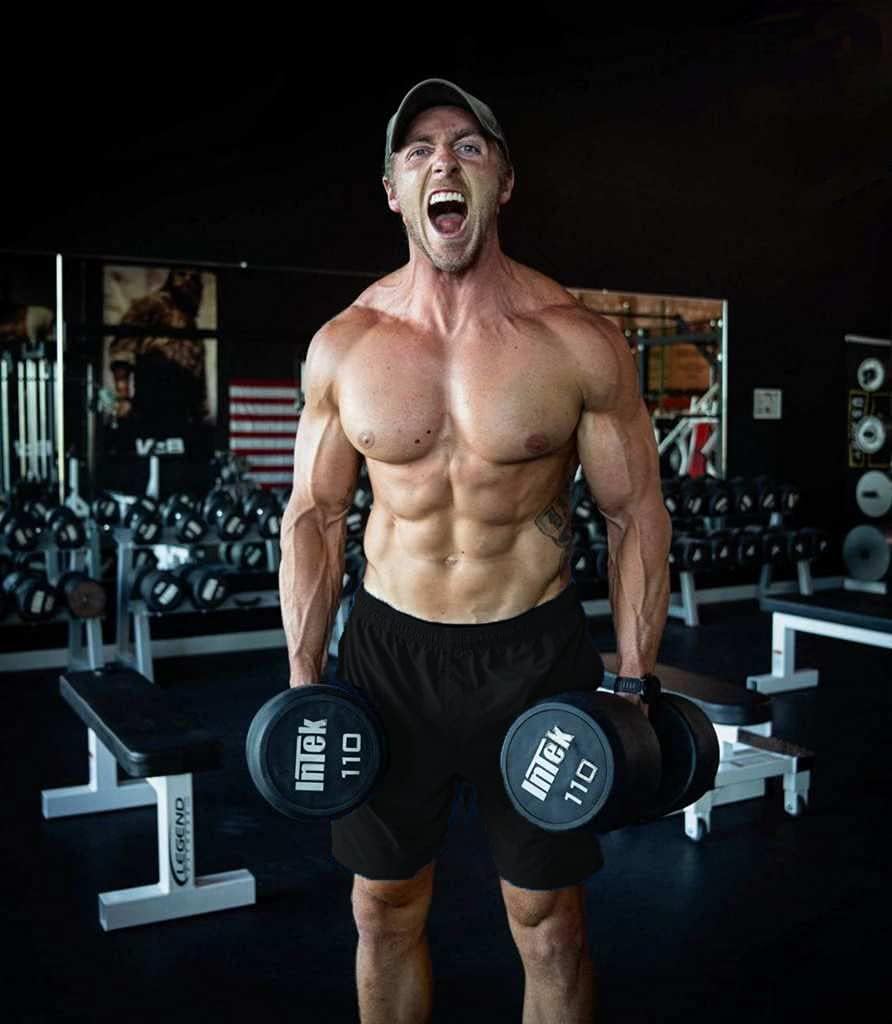 COOFANDY Men's 3 Pack Gym Workout Shorts Quick Dry Training Bodybuilding Shorts Mesh Athletic Short Pants with Pocket