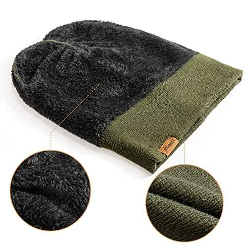 Beanie for Men Winter Thermal Cuffed Knit Hat Warm Gifts Womens Beanies