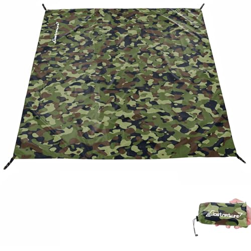 Heavy Duty Tent Footprint Floor Saver - Camouflage 87 x 59 Inches