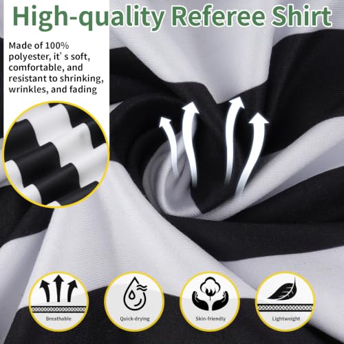 Okxiri Unisex Referee Shirt Large - Sports Officiating Uniform for Men & Women