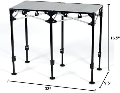 E-Z UP Instant Table System, 2 by 4', Silver