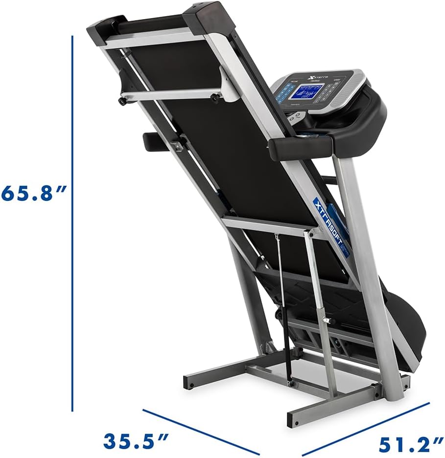 XTERRA Fitness Sport Series Premium Folding Smart Treadmill, Handlebar Speed and Incline Controls, Large XTRASoft Cushioned Running Deck, Built-in FTMS-Enabled Bluetooth with XTERRA+ Fitness App