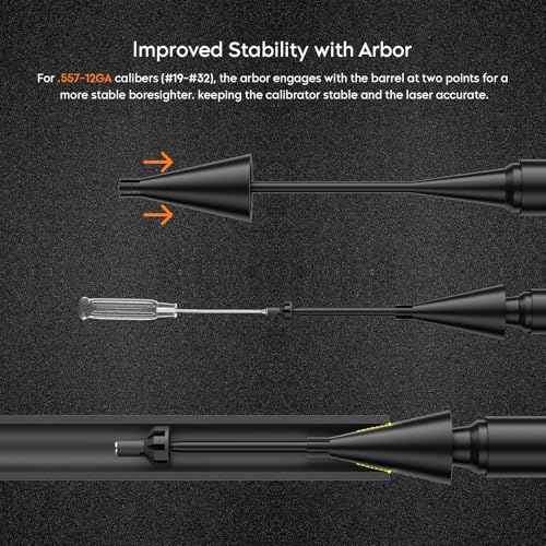 Bore Sight Laser Professional Green Laser Bore Sight Kit with 32 Adapters fit 0.17 to 12GA Calibers, Multiple Caliber Green Bright Bore Sighter Laser Powerful Support for All Gun, Rifle, Pistol