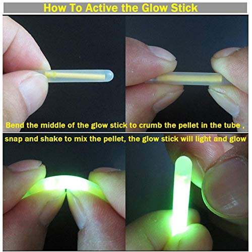 Fishing Glow Sticks for Bobbers and Rod Alarms Bulk Kit - Night Fishing Accessories