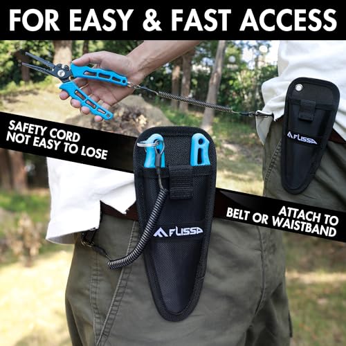 Fishing Pliers - 7-1/2 Inch Stainless Steel Multi-Function Fish Hook Remover & Line Cutter - Plier