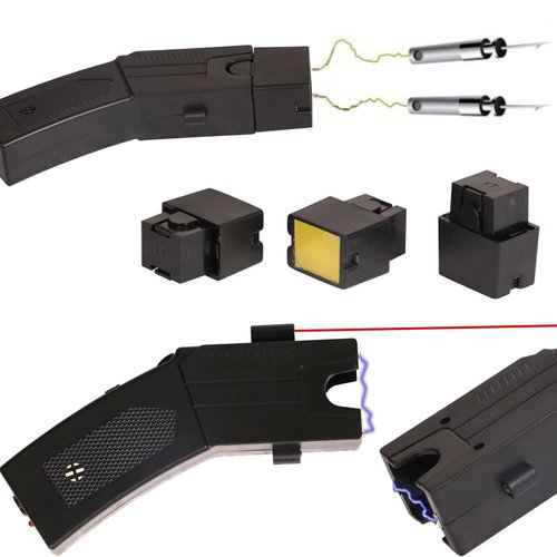 DEPM Self-Defense Heavy Duty Stun Gun for Men & Women,16 Foot Range, LED Flashlight,Safety Switch